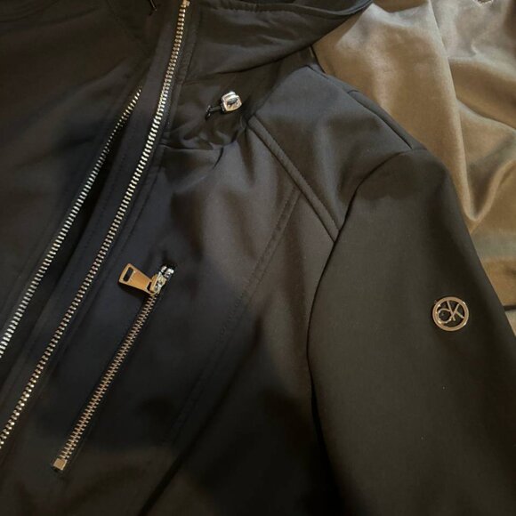 Calvin Klein Black Rain Jacket - Size XS - Picture 3 of 5
